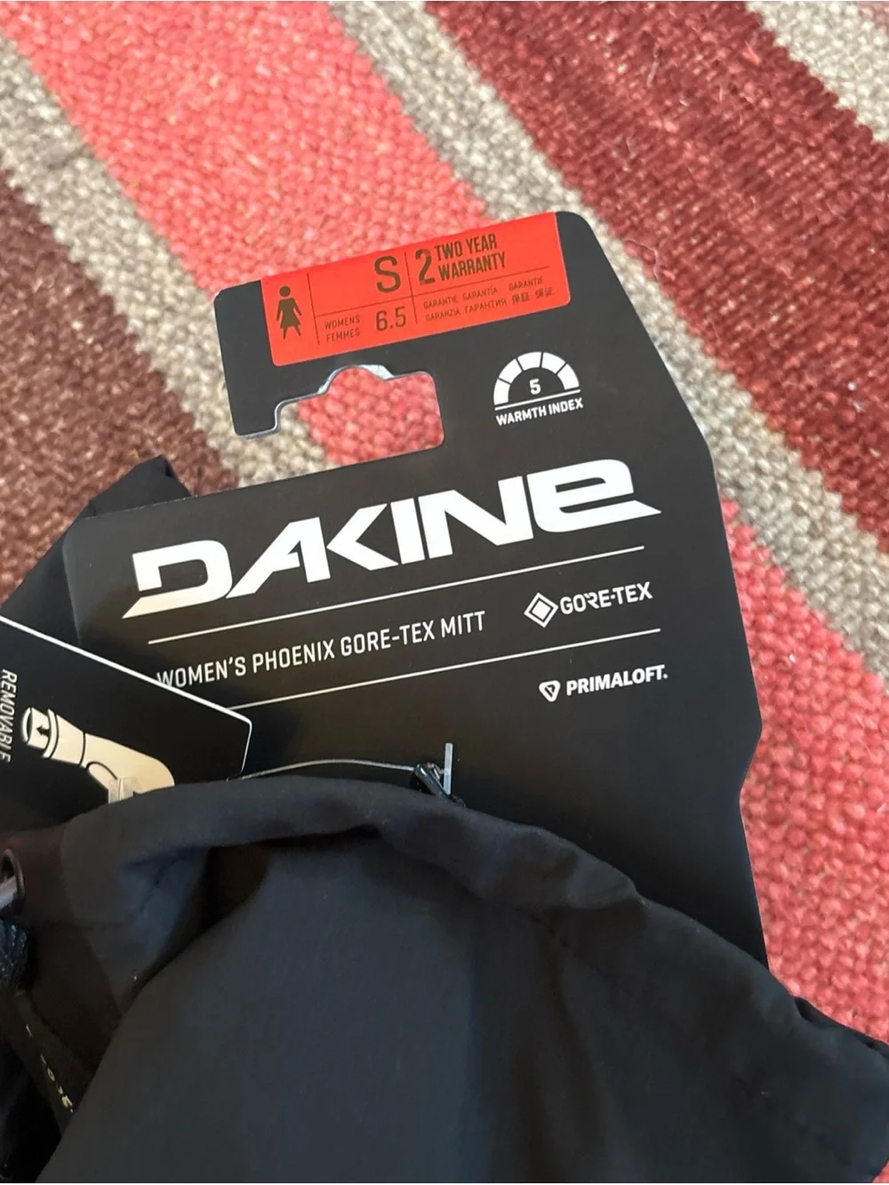 Dakine Phoenix Women's Mittens Gore Tex Small Primaloft New w tags $160 Retail